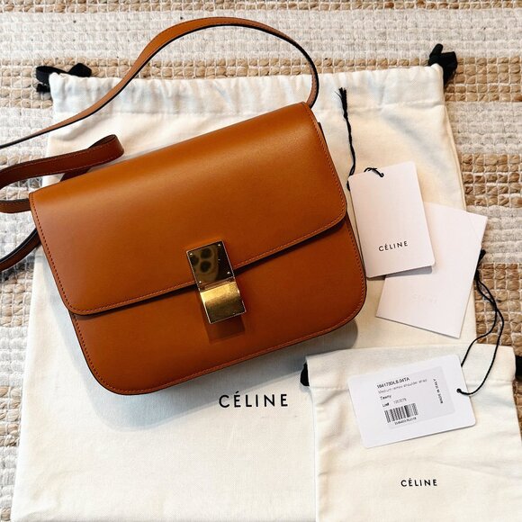 BNWT CELINE Box Bag in Tawny Tan (Phoebe Philo) - Picture 10 of 15